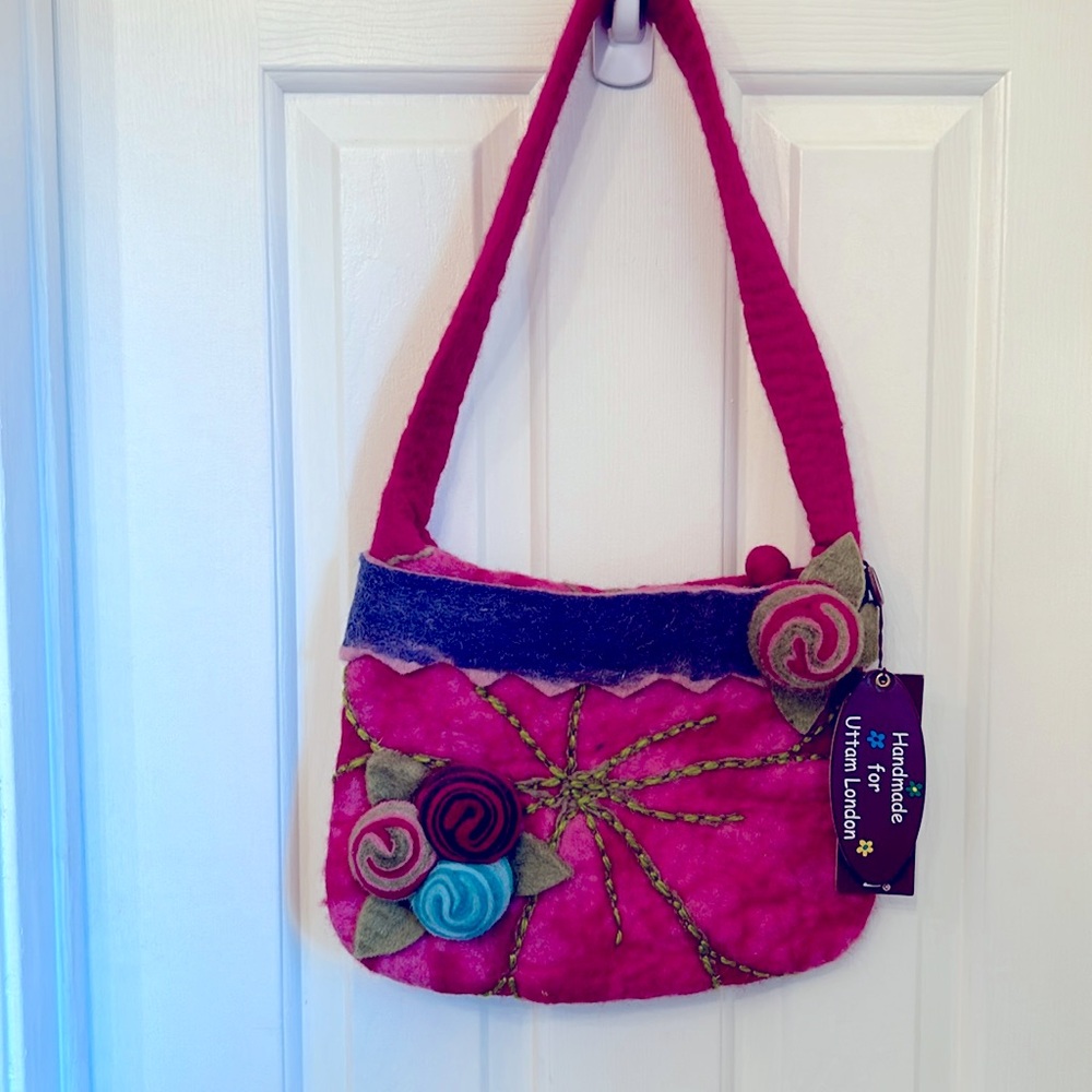 BNWT; UTTAM London felted purse